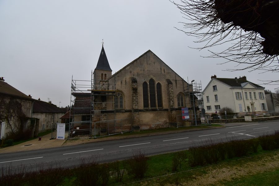 Église Saint-Sulpice in Maisoncelles-en-Brie in the Seine-et-Marne département