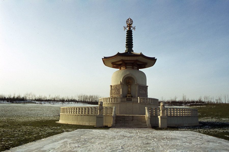 Peace Pagoda at Willen Lake in Milton Keynes