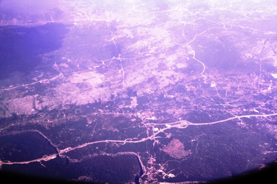 Aerial view of the Cetina Canyon near Šestanovac in Dalmatia