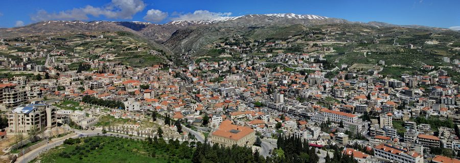Zahlé in the Bekaa Plain in Lebanon
