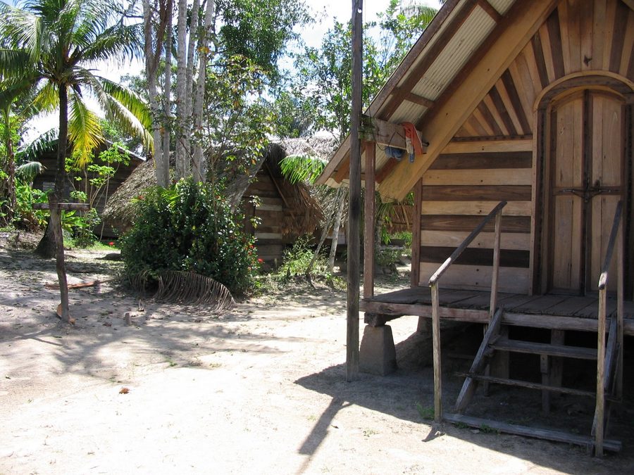 Rainforest and villages in Suriname