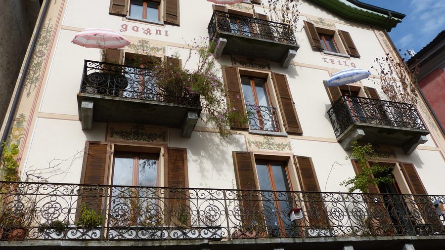 Traditional house in the village of Russo in the Onsernone Valley