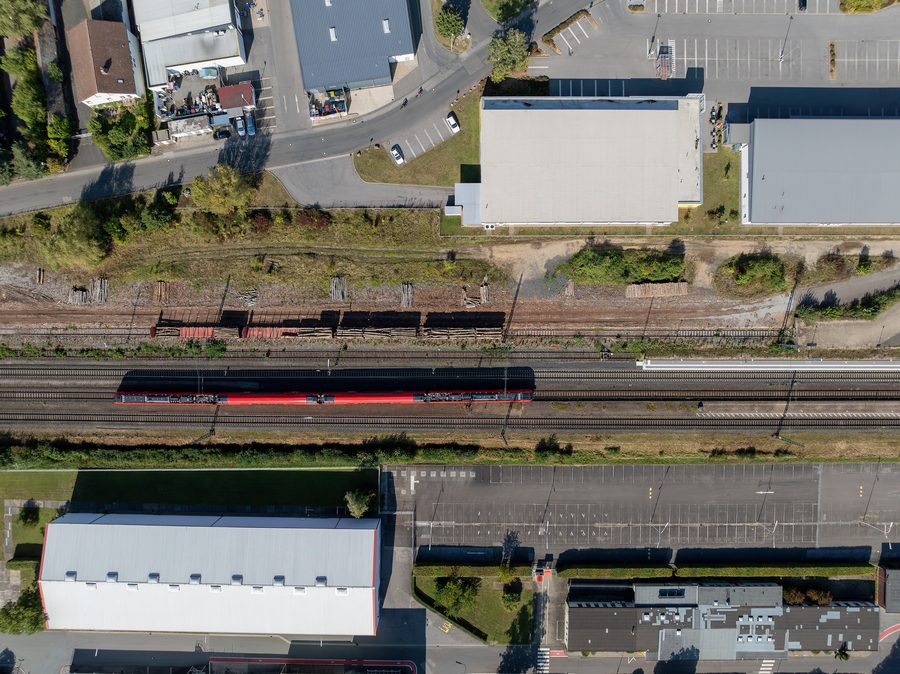 Orthophoto of Ebelsbach-Eltmann station