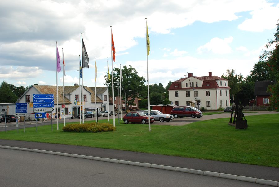 The center of Älghult in Sweden