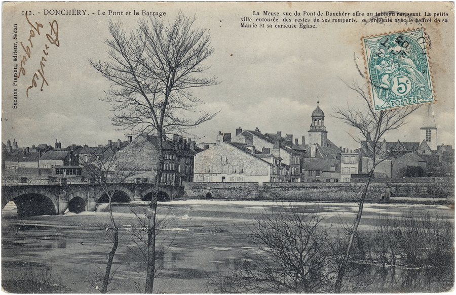 File:112. – DONCHÉRY (France - dép. des Ardennes) — Le Pont et le Barrage (02).jpg