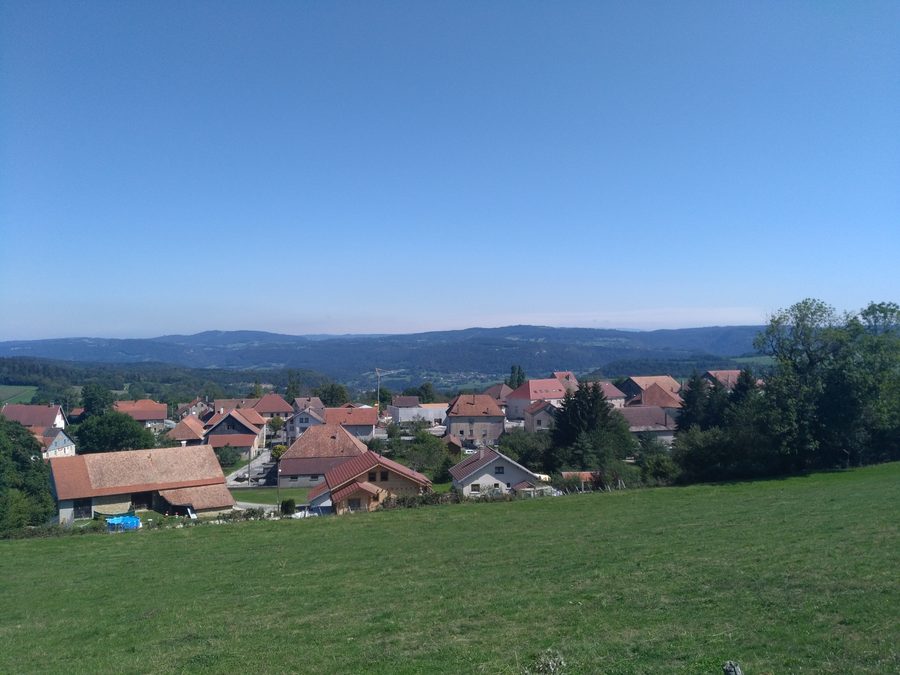 View of the village of Belleherbe