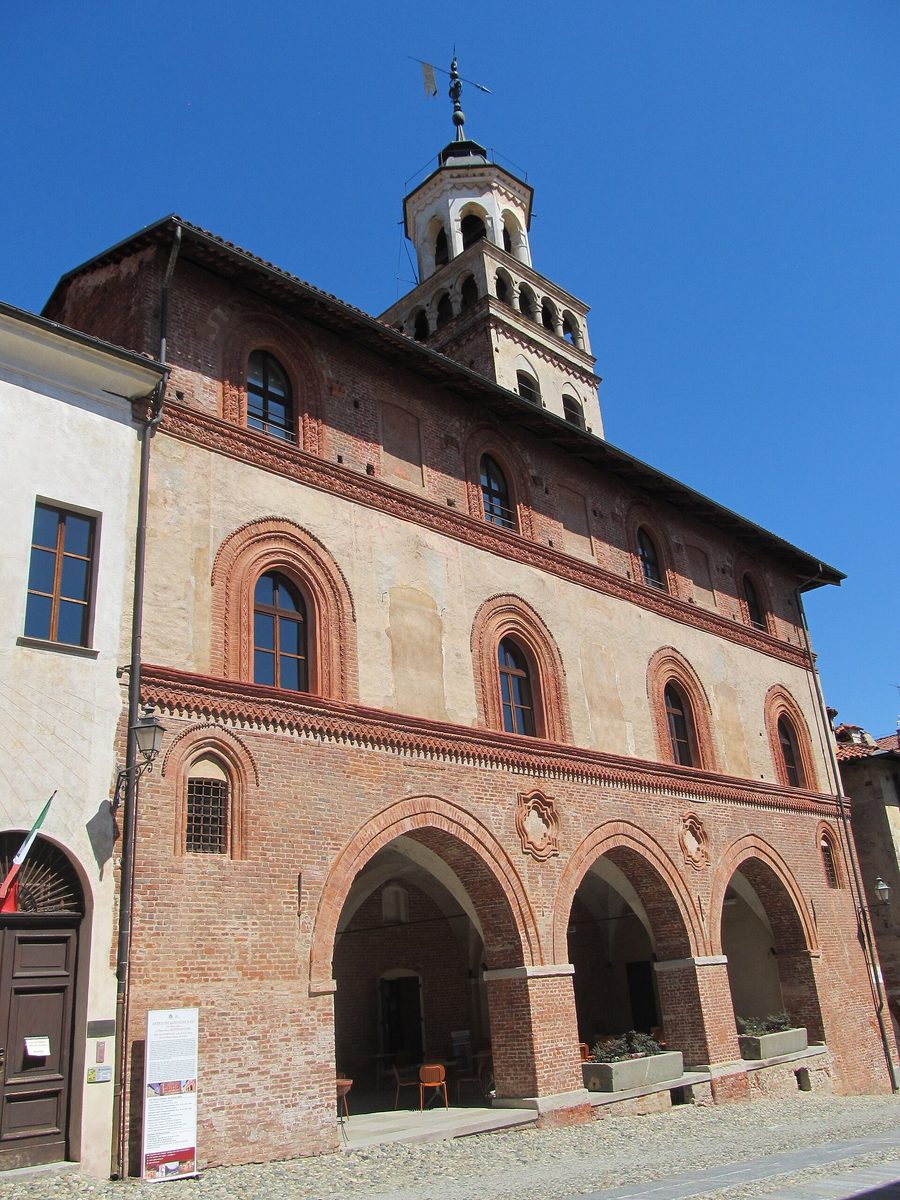 Historic town hall with the Civic Tower in Saluzzo