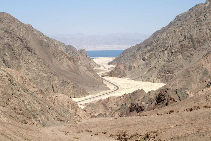 Mountain and desert landscape in the Sinai