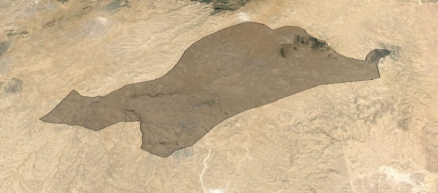 View over the desert in the Arad Valley in Israel