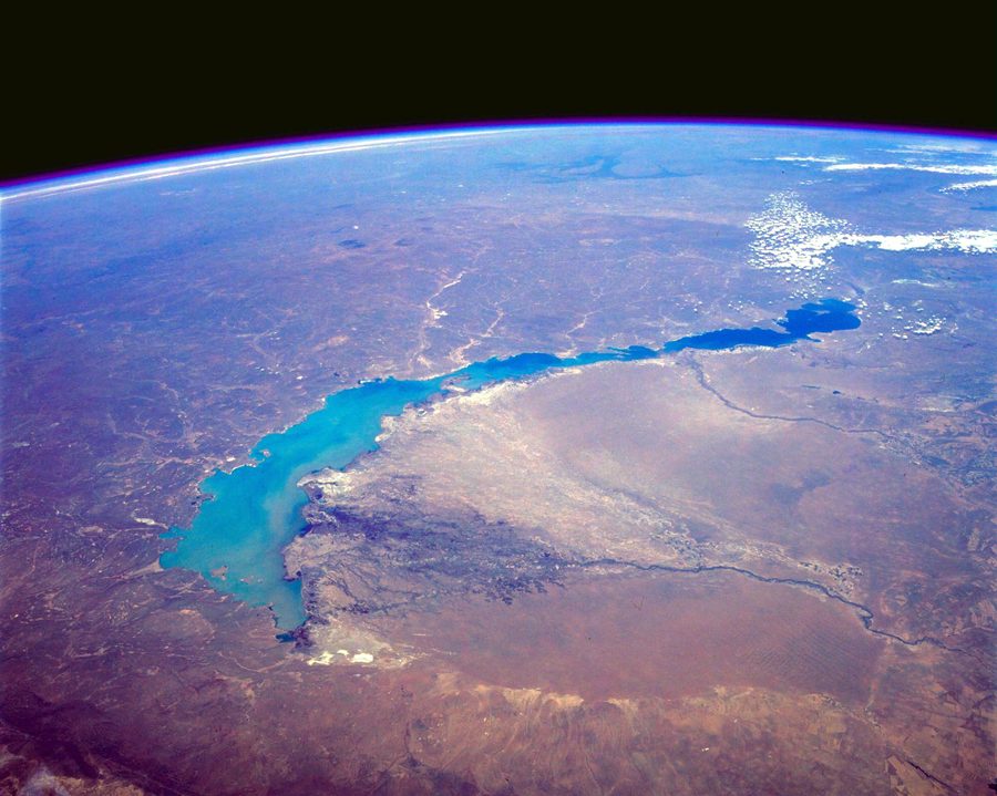 Lake Balkhash in the Karaganda region