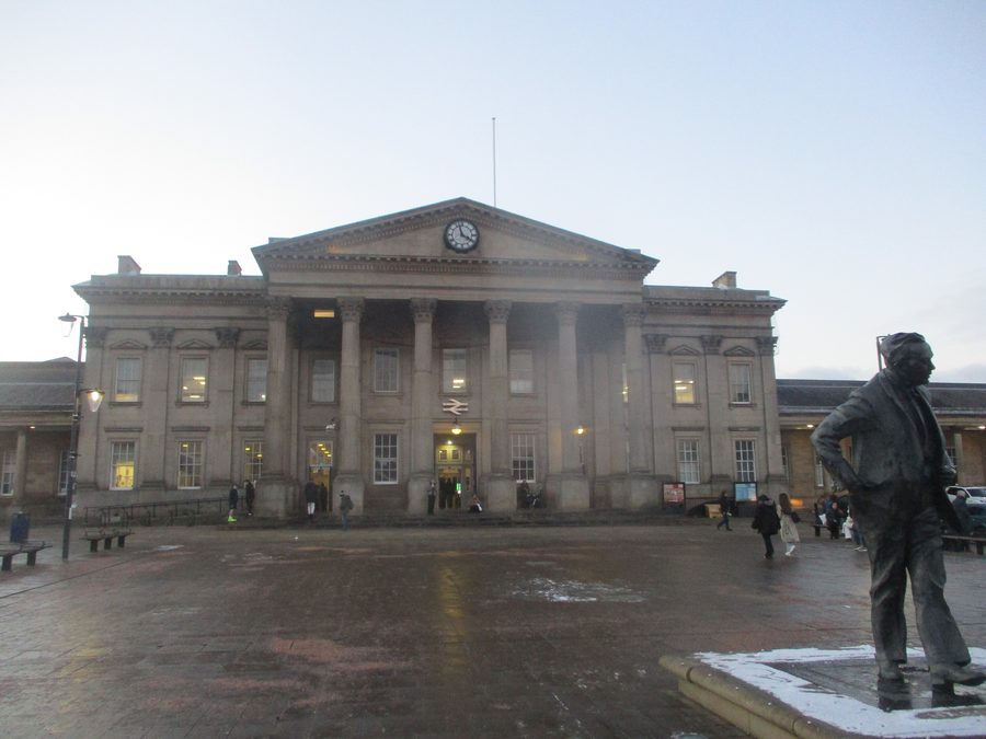 Huddersfield station at George Square in West Yorkshire