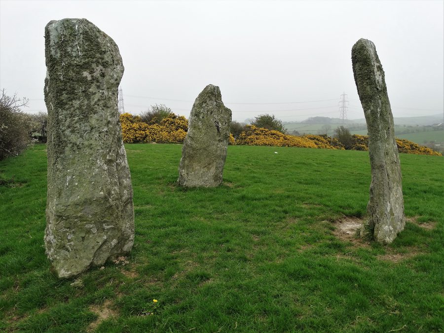 Llanfechell Triangle in the village of Llanfechell