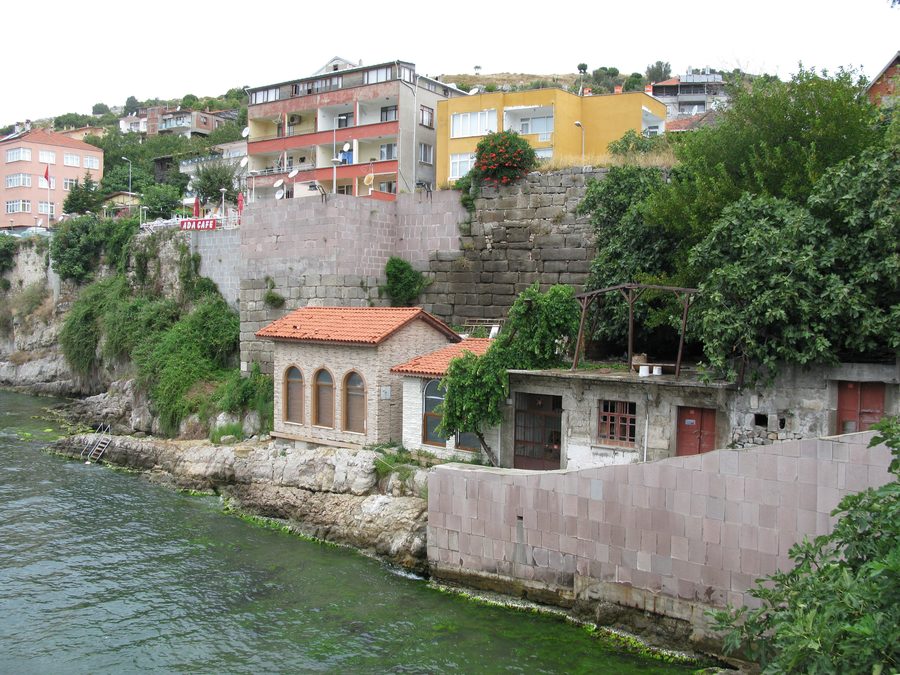 View from the bridge over Amasra and its coastal town