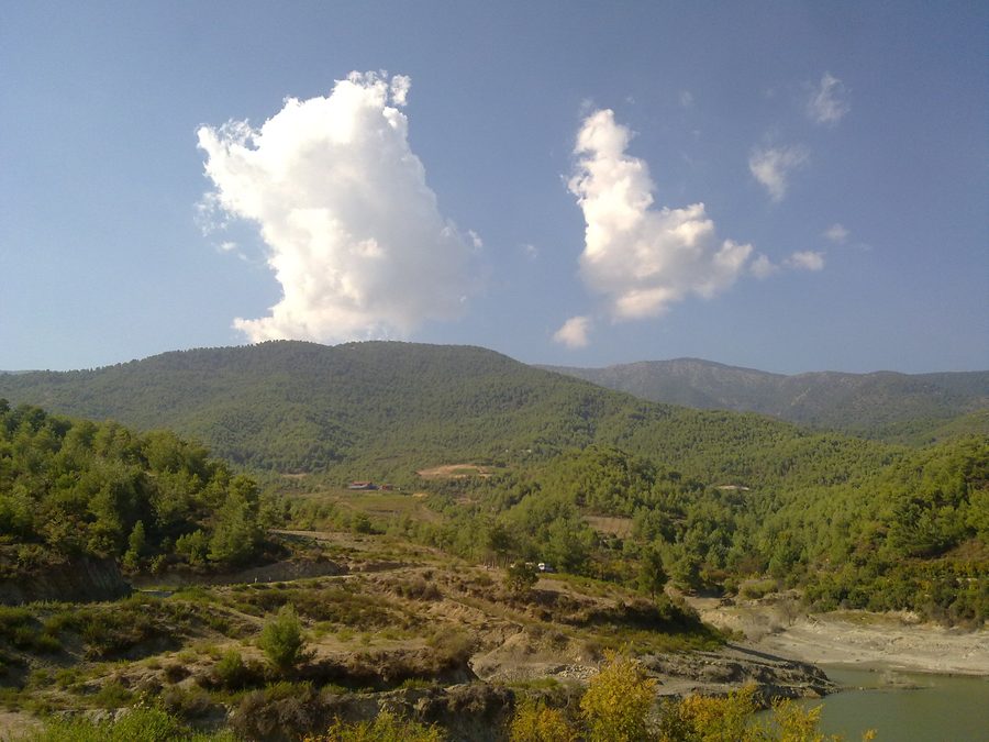 View of the Nur Mountains from Hatay, Turkey