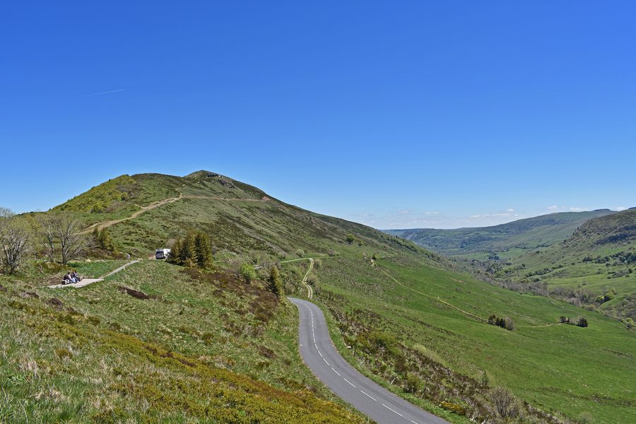 Southwestern flank of Puy de Niermont in the Cantal landscape