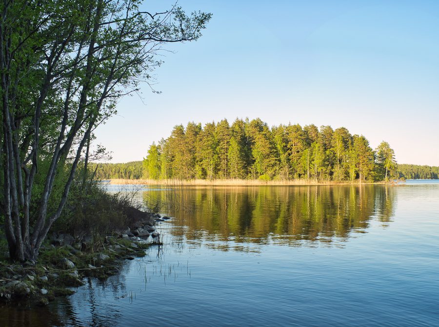 View towards Svartholmen in Bergs Klätt nature reserve