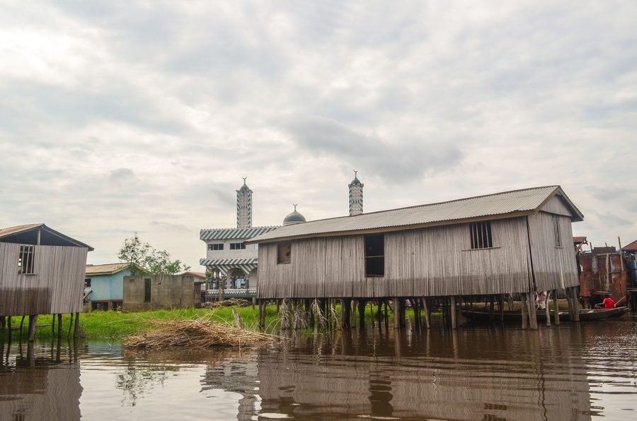 Stilt house in Ganvié, Benin