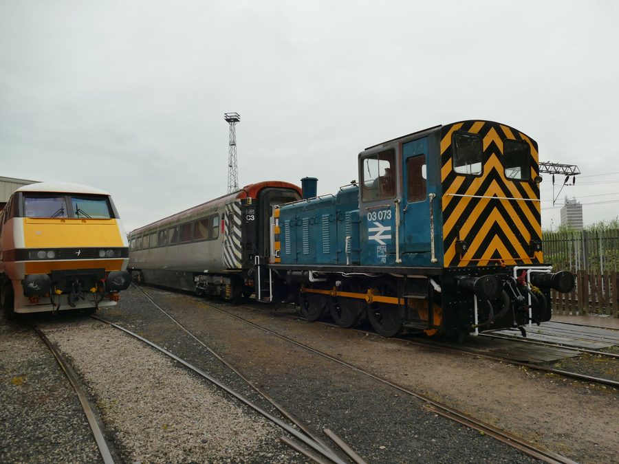 New and old locomotives at Crewe Heritage Centre