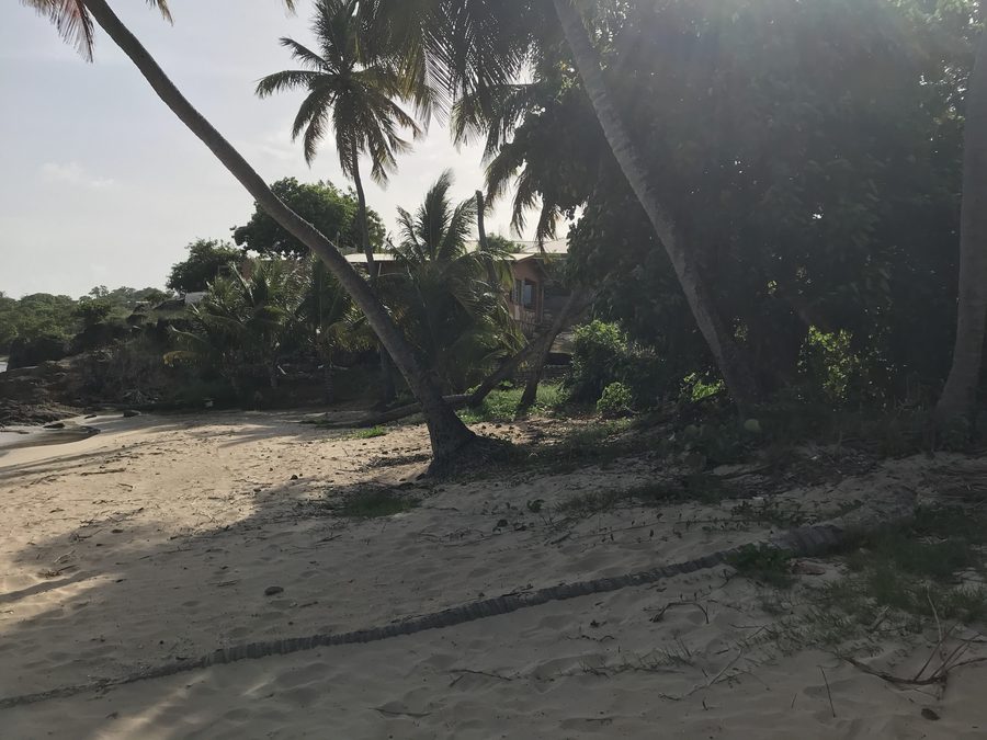 Beach in Old Road on Antigua and Barbuda