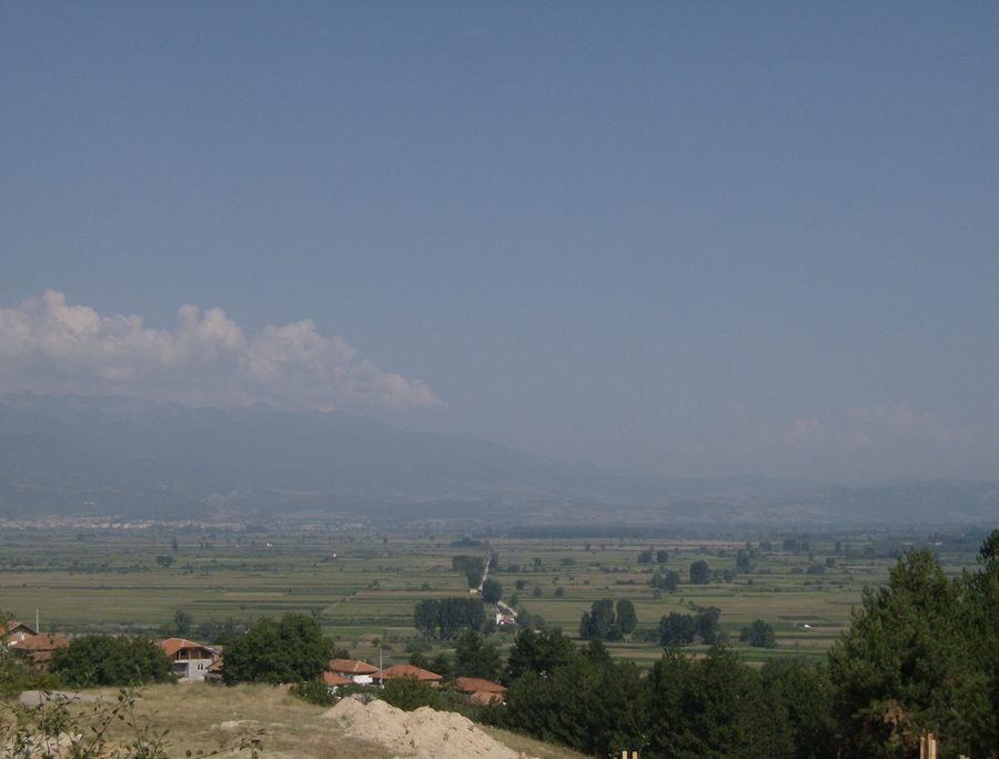Gotse Delchev valley viewed from Hadzhidimovo