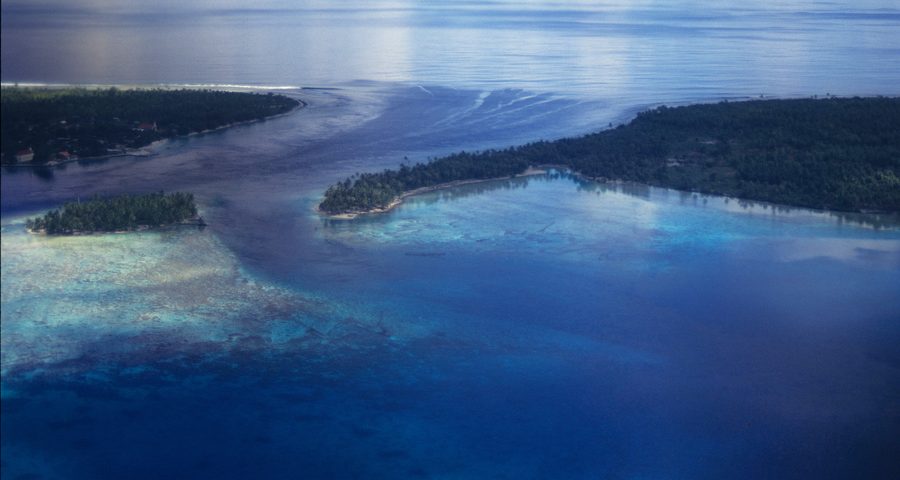 Lagoon in the Tuamotu Archipelago near Rangiroa