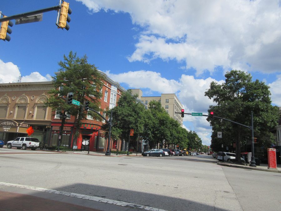 Innenstadt von Macon im US-Bundesstaat Georgia
