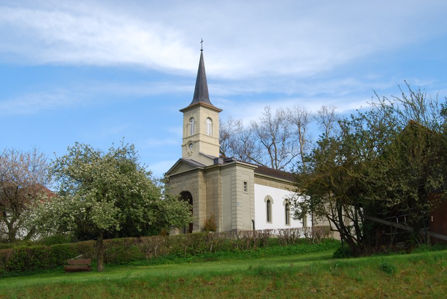 Catholic church of Wallenried in the canton of Fribourg