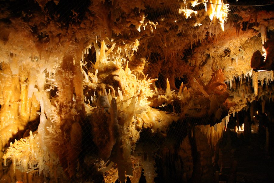 Interior view of the Grotte du Grand Roc near Les Eyzies de Tayac in the Vézère Valley