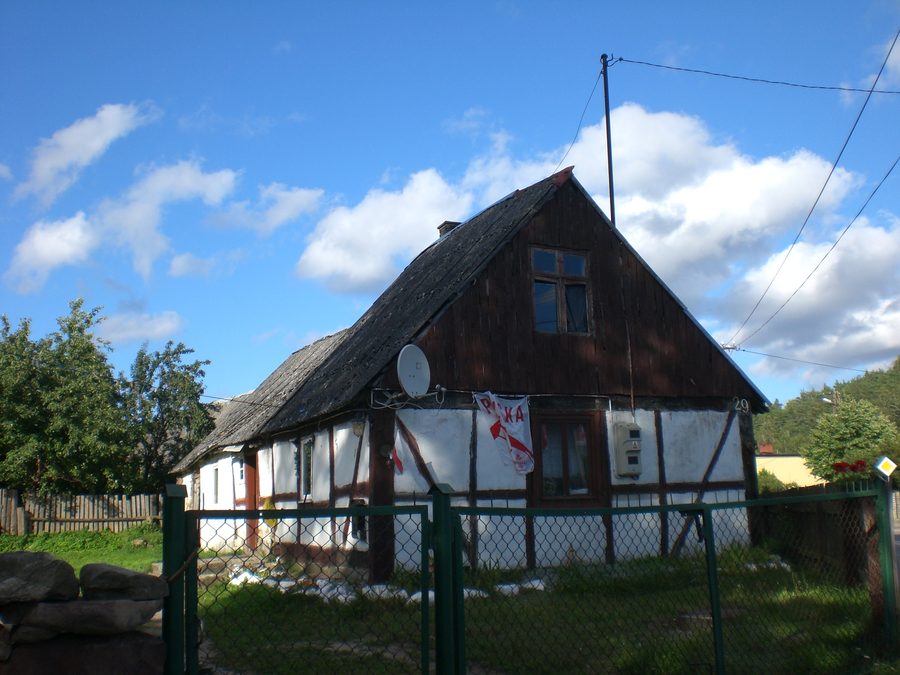 Half-timbered house in Zgorzałe