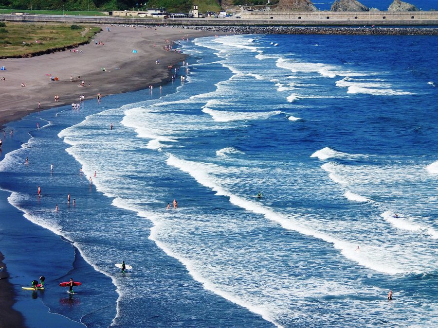 File:Rip currents at La Arean beach, Soto del Barco. Asturias. 02.JPG