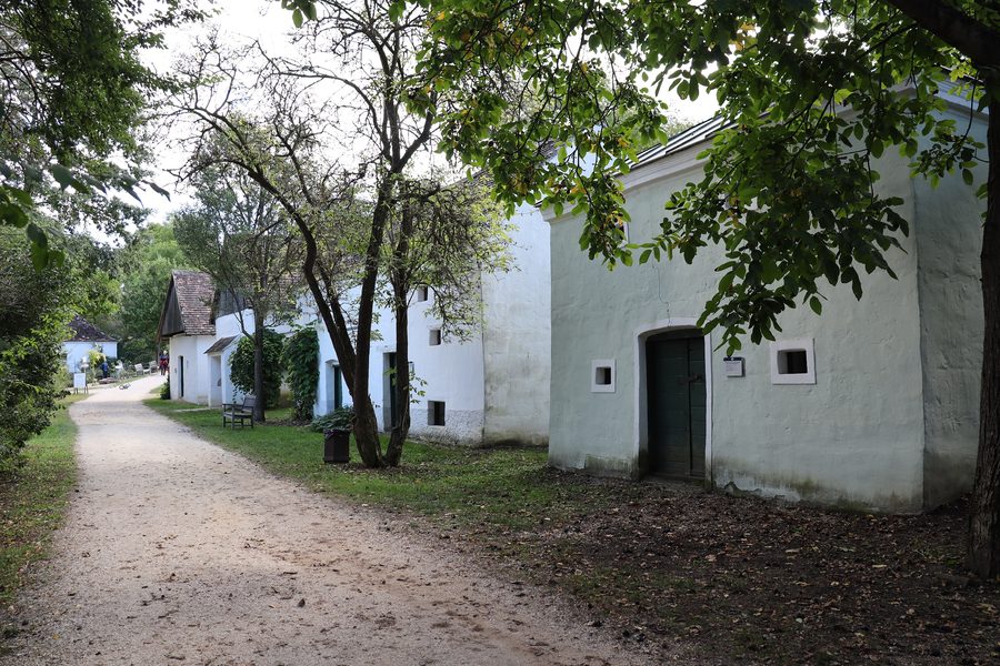 Cellar lane in the Museum Village Niedersulz in Sulz in the Weinviertel