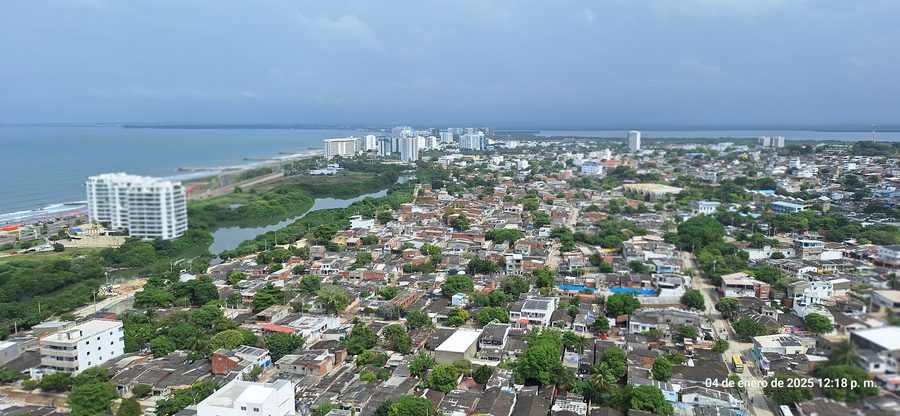 View of Cartagena on Colombia's Caribbean coast