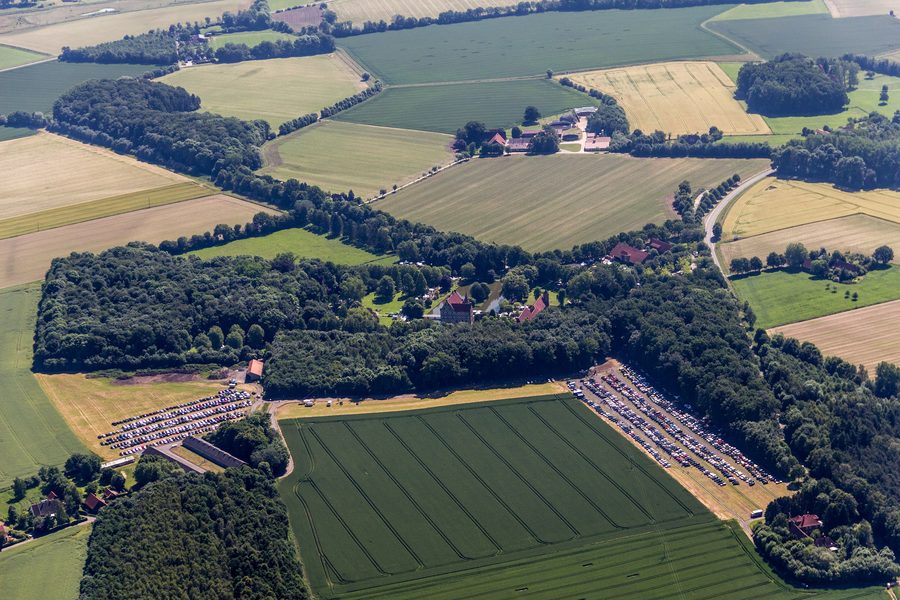 Hülshoff Castle in Havixbeck, North Rhine-Westphalia