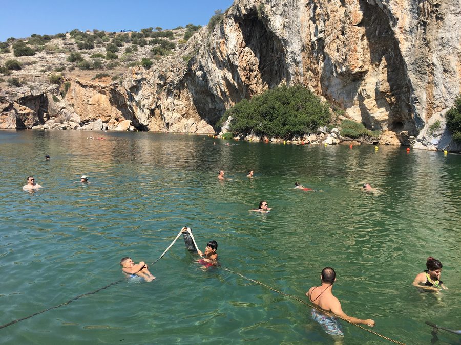 Vouliagmeni Lake near Athens, Greece