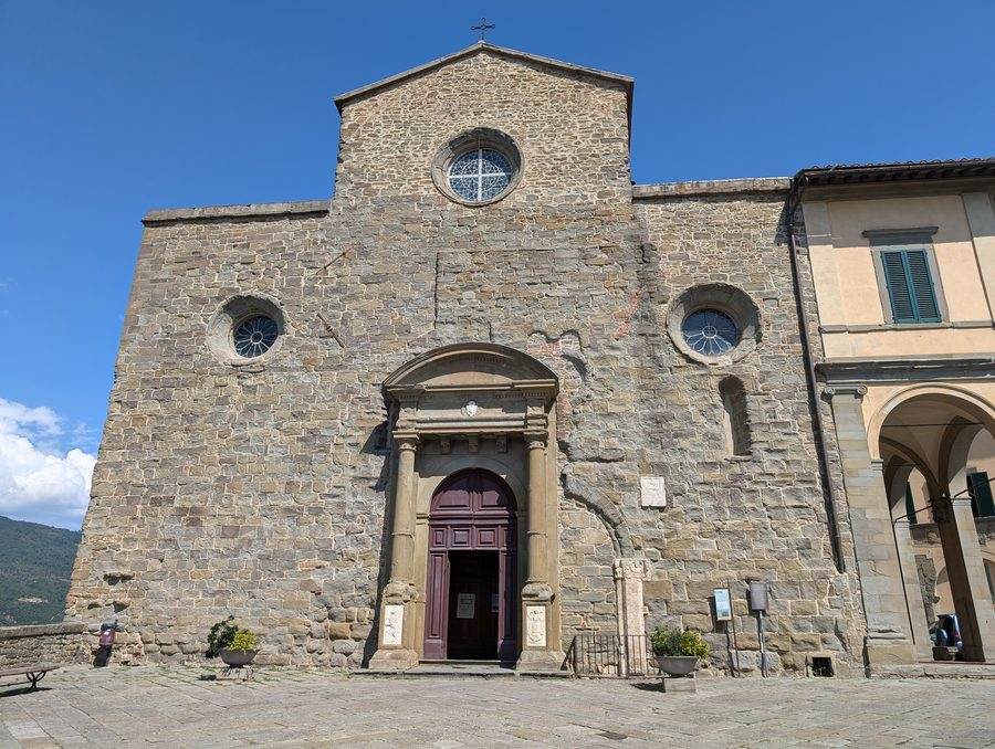 View of Cortona in Tuscany
