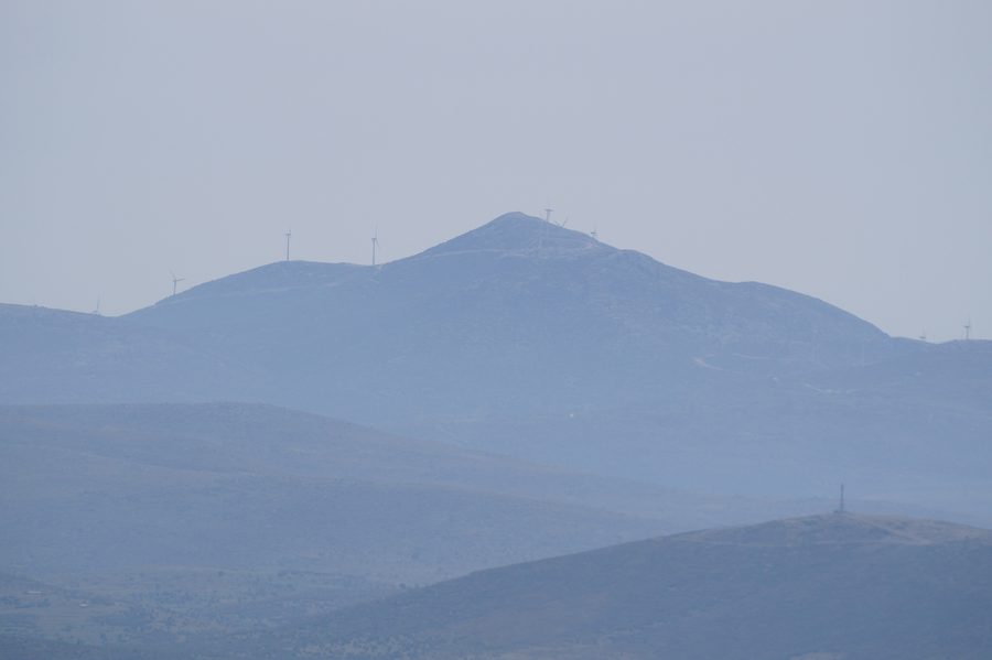 View of Mount Mavrovouni in Argolis, Greece