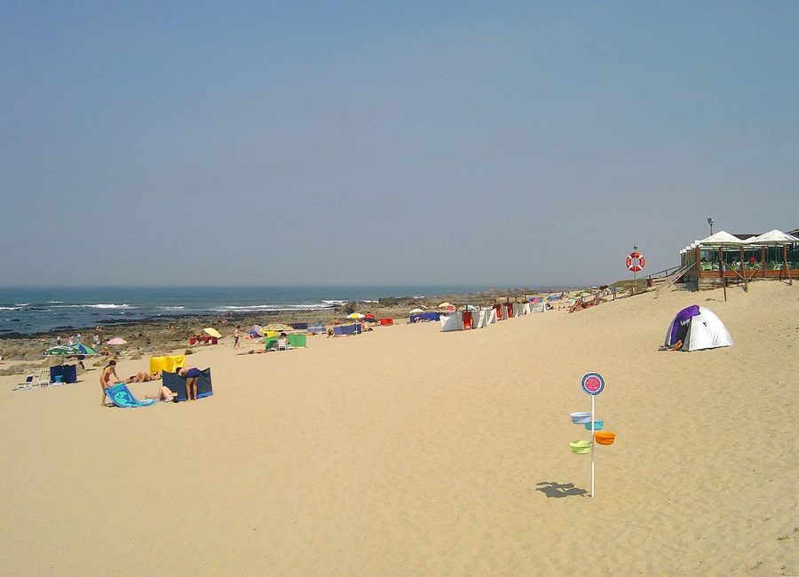 Praia de Valadares an der Atlantikküste bei Vila Nova de Gaia