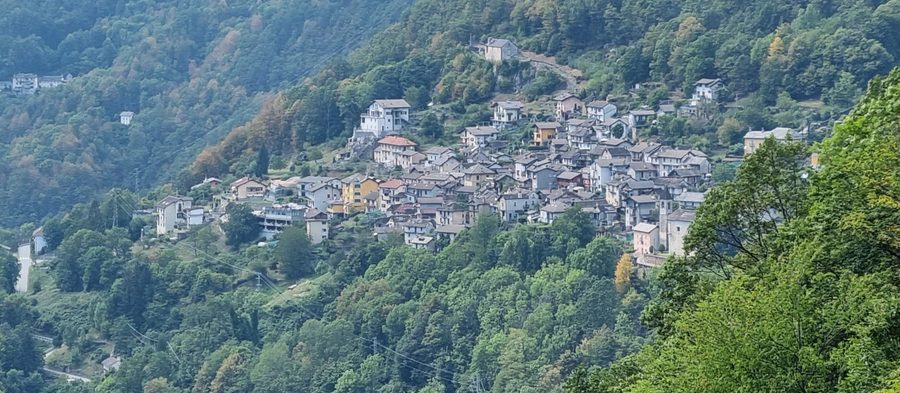 Panorama of Cursolo and Orasso in Valle Cannobina