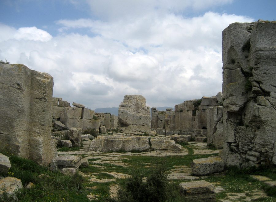 Ruins of the Monastery of St Simeon Stylites the Younger near Antakya in Hatay province, Turkey
