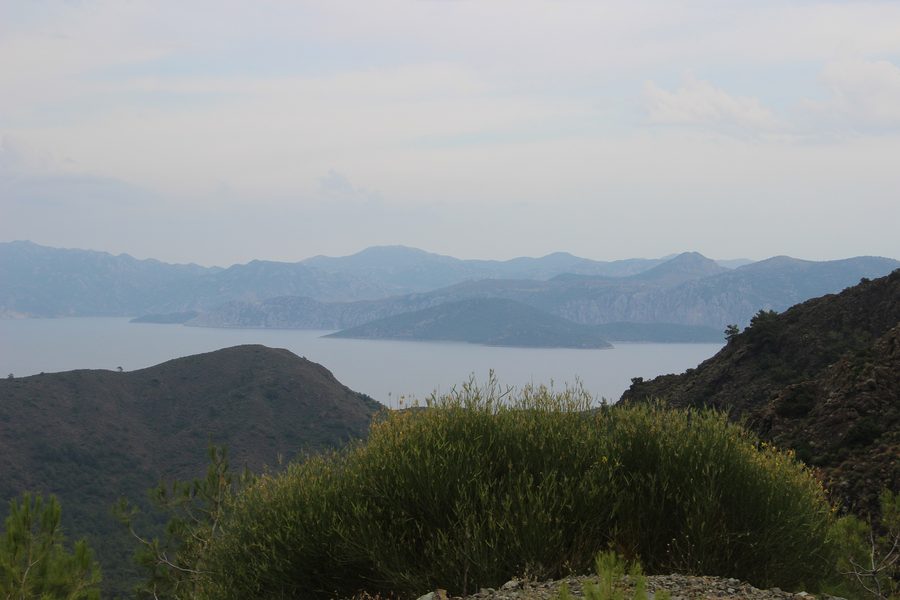 View of Bozburun Bay near Emecik, Muğla, Turkey