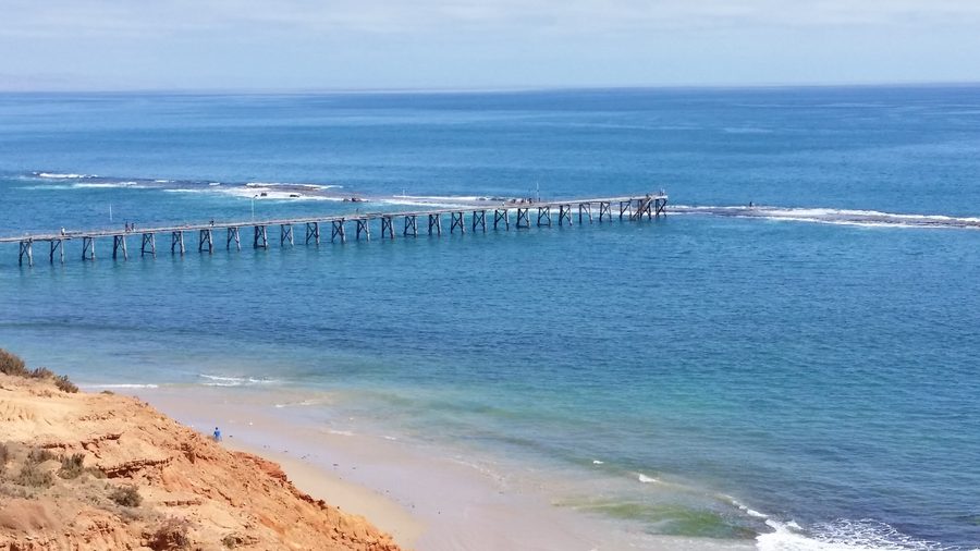 Port Noarlunga Jetty on the coast of South Australia