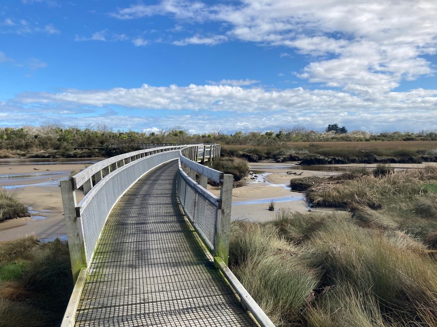 Harbour Loop on the Kawatiri River Trail in Westport, New Zealand