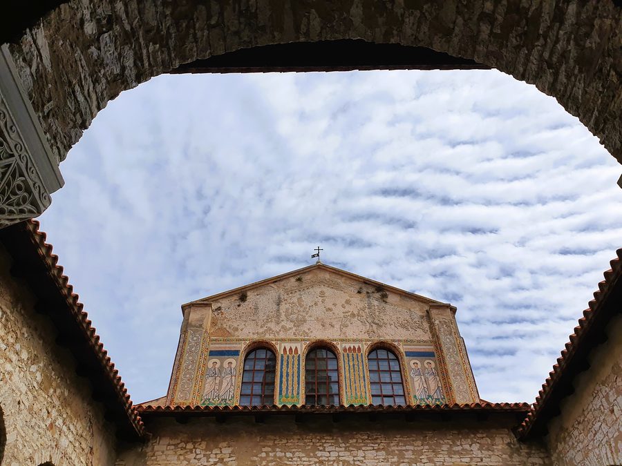 Courtyard of the Euphrasian Basilica in Poreč
