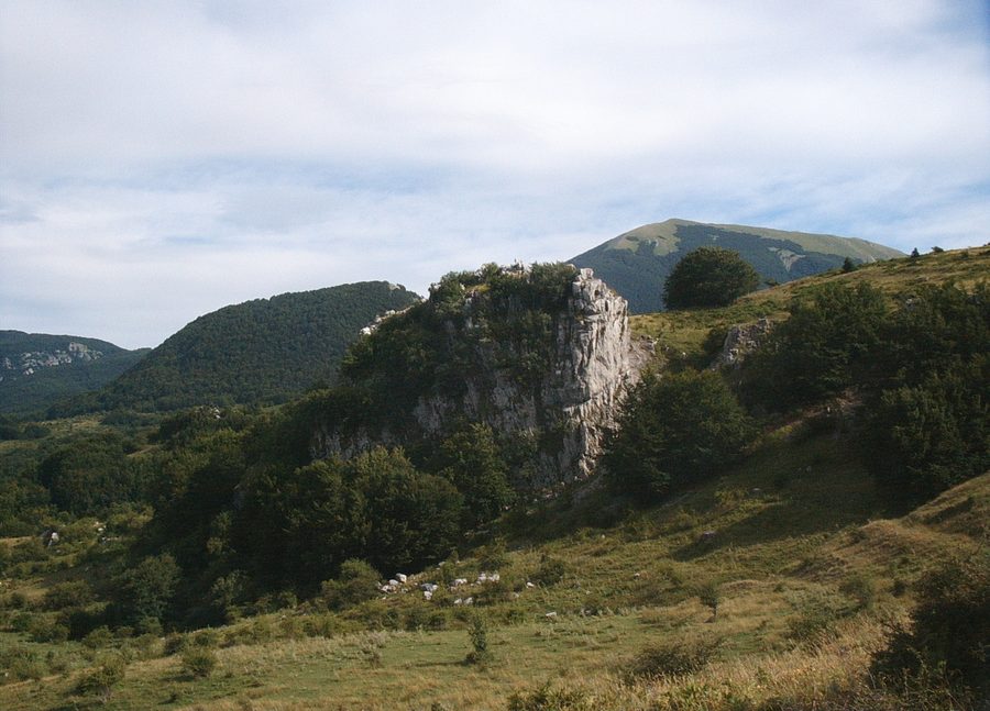 Landscape in the Pollino National Park in Italy
