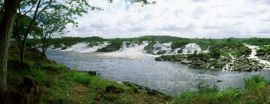 Cachamay Falls on the Río Caroní in Ciudad Guayana, Bolívar, Venezuela
