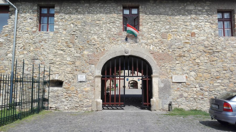 Exterior of Rákóczi Castle in Szerencs, Hungary