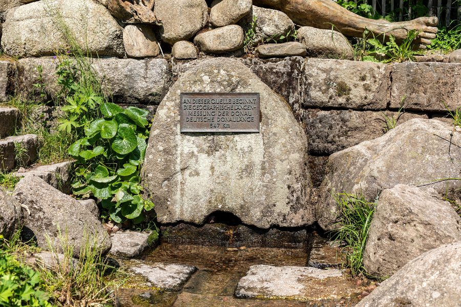 Source of the Danube near Furtwangen in the Black Forest