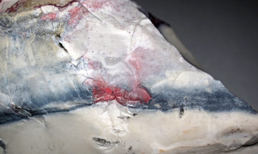 Opalite-chert with cinnabar from the Silver Chief Mine near Battle Mountain, Nevada