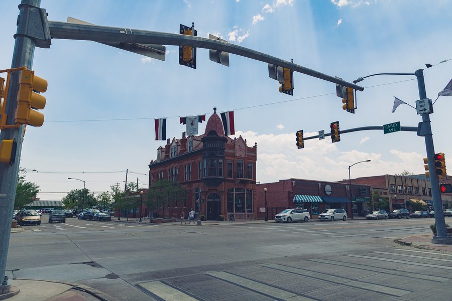 Historic Tivoli Building in downtown Cheyenne, Wyoming