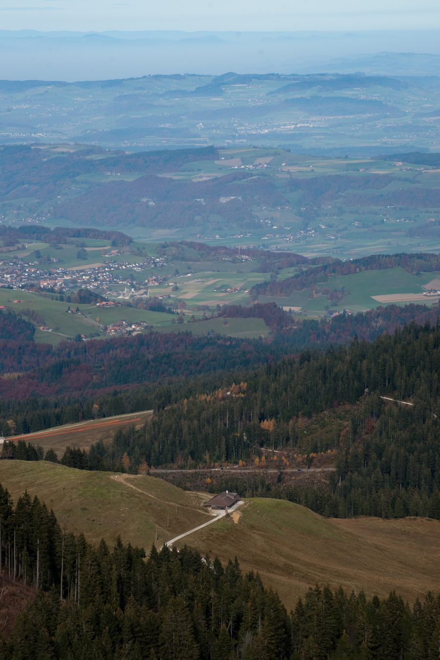 Pre-Alpine landscape near the Gurnigel Pass in the canton of Bern